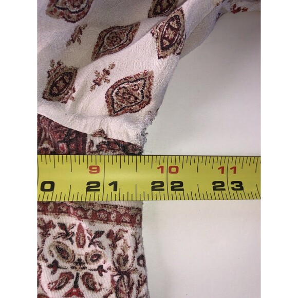 lucky brand Women’s Blouse Tassels Colorful Size Large - Picture 5 of 16